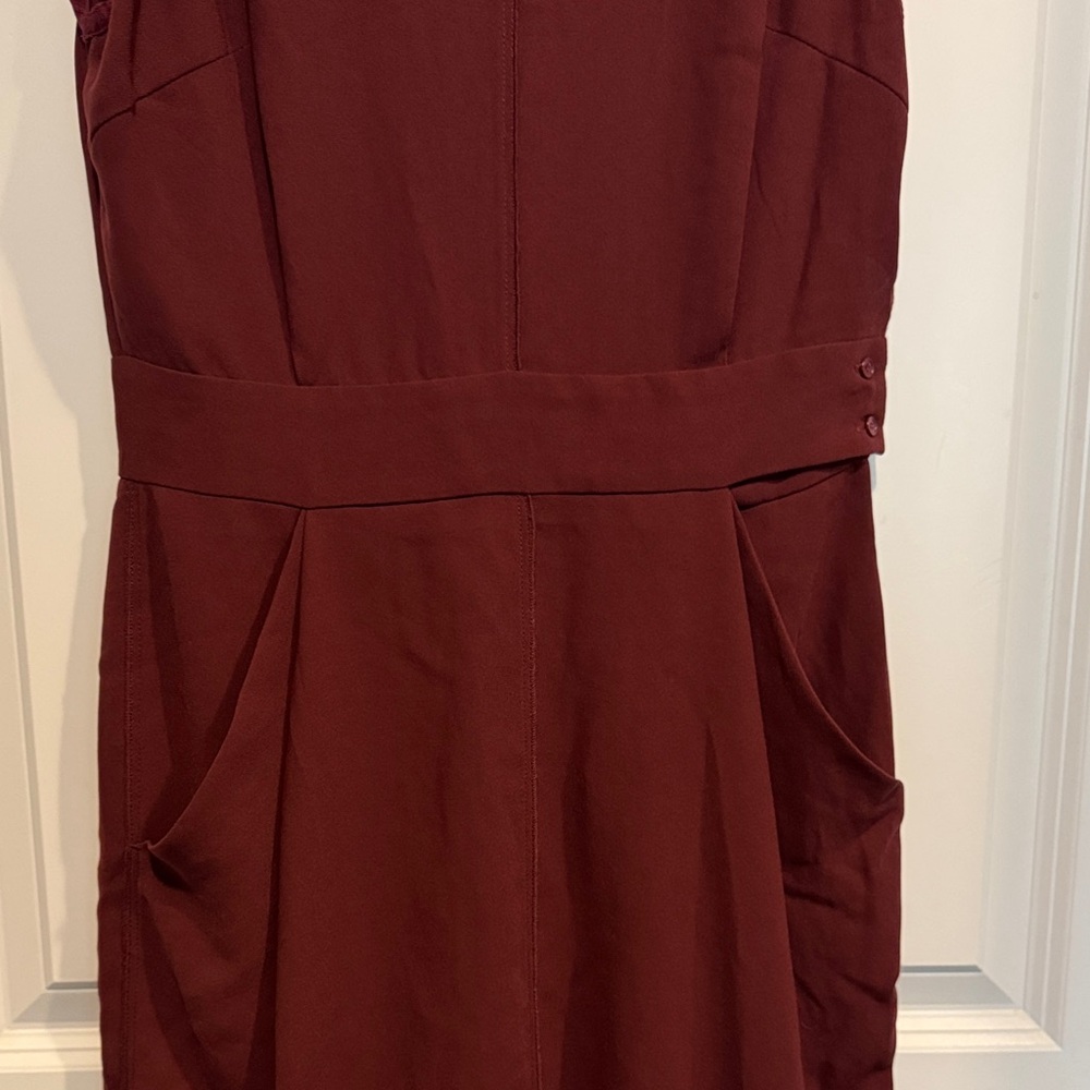 Wilfred Deep Red Mini Dress - Picture 2 of 7